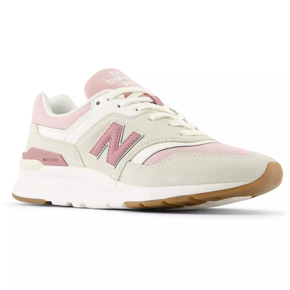 New Balance 997H Pink and Cream Women's Sneakers - Picture 3 of 11